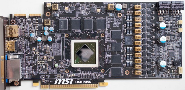 MSI R5870 Lightning - фотография печатной платы